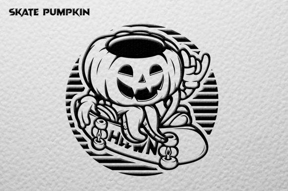 Download Pumpkin Skate Vector Graphic - Premium Bundle