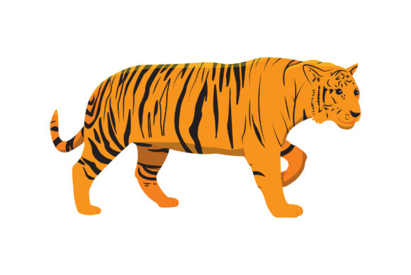 Download Tiger Vector Design Fill - Tiger vector Collection