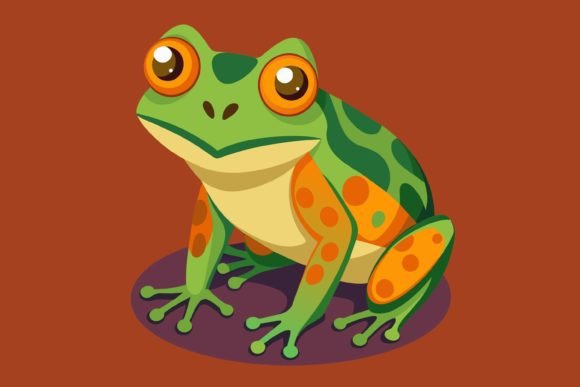 Download Beautiful Frog Vector,frog Illustrat - Beautiful Collection