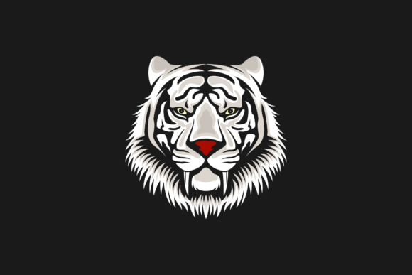 Download Vector White Tiger Logo Design - Premium Resources