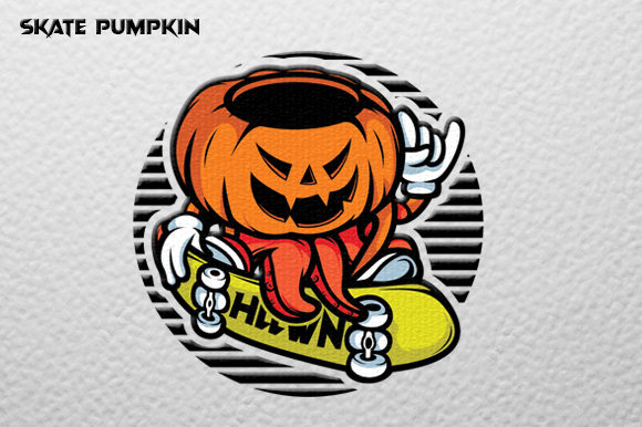 Download Pumpkin Skate Vector Graphic - Premium Resources