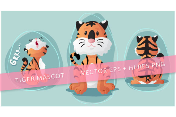 Download Little Tiger Vector Illustration - Tiger vector Collection