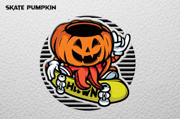 Download Pumpkin Skate Vector Graphic - Premium Resources