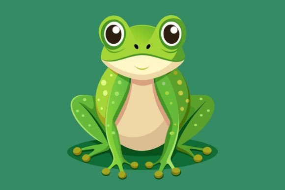 Download Beautiful Frog Vector,frog Illustrat - Beautiful Collection