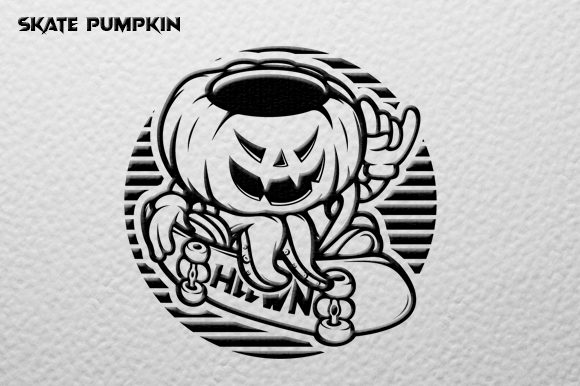 Download Pumpkin Skate Vector Graphic - Premium Resources