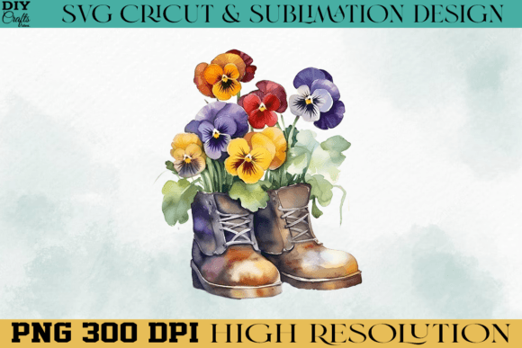 Download Beautiful Flowers Shoes PNG Watercolor - Beautiful Collection
