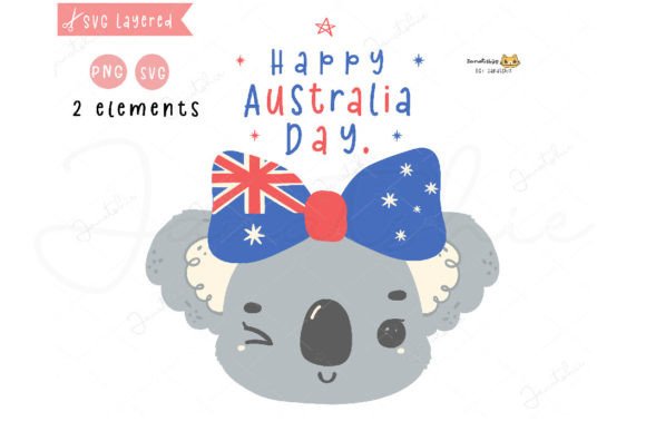 Download Australia Day Baby Koala Clipart SVG - Australia Collection