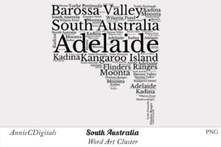 Download South Australia Word Art Cluster - Australia Collection