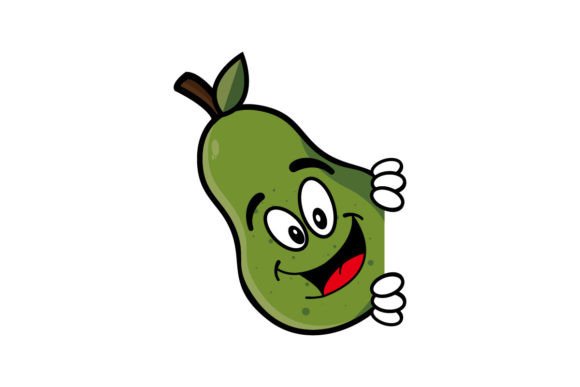 Download Cute Smiling Avocado Cartoon Character - Premium Resources