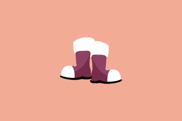 Download Christmas Beautiful Santa Shoes Vector - Beautiful Collection