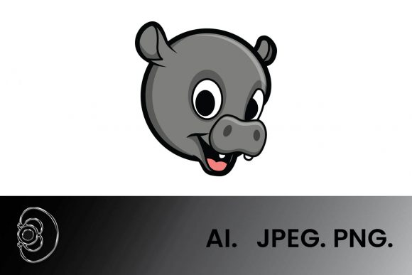 Download Head Hippo Illustration - Hippo illustration Collection